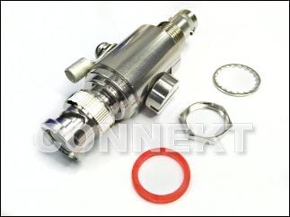 BNC Plug To BNC Jack, Surge Protector (Bulkhead) - Arrester Connector